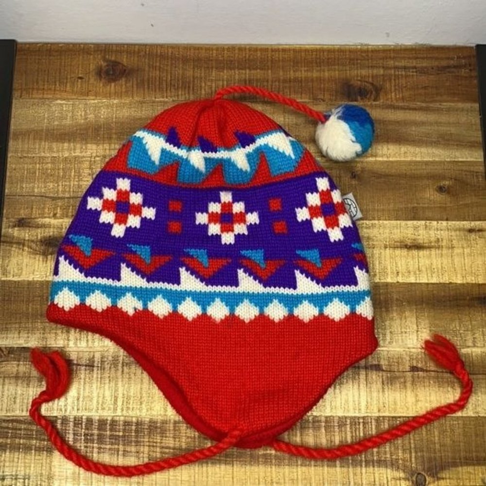 Vintage Igloo Wool Knit Socking Cap